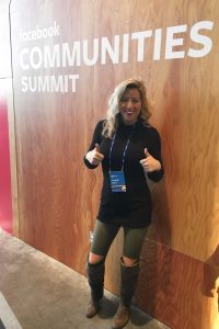 Kayleigh Spain Moore of Spain Commercial at Facebook Communities Summit 2019