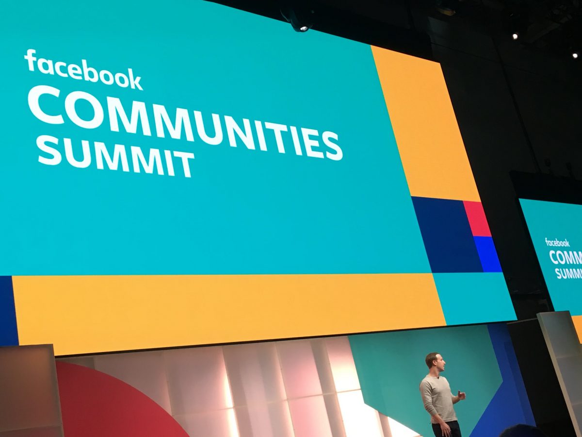 Mark Zuckerburg Presenting at Facebook Communities Summit
